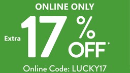Get Extra 17% Off on Shoes, Handbags, Accessories, and more